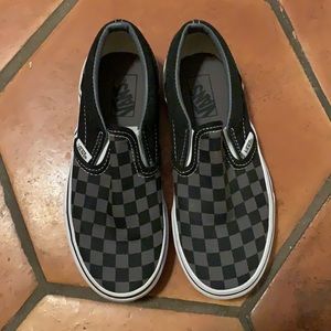 Vans Kids Checkerboard Slip-On Vans